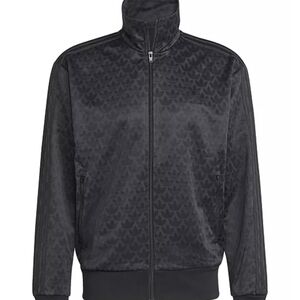 Adidas Men's Black Patterned Jacket